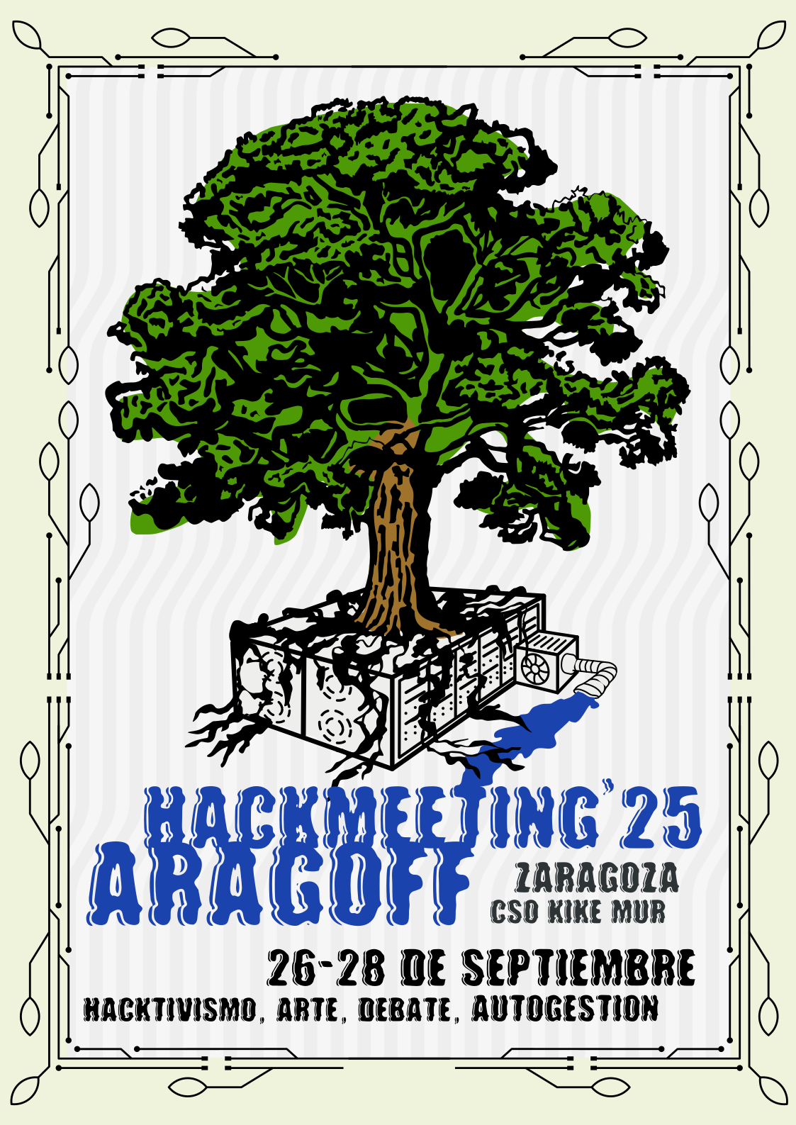Hackmeeting 2025 este año en el CSO Kikemur de Zaragoza