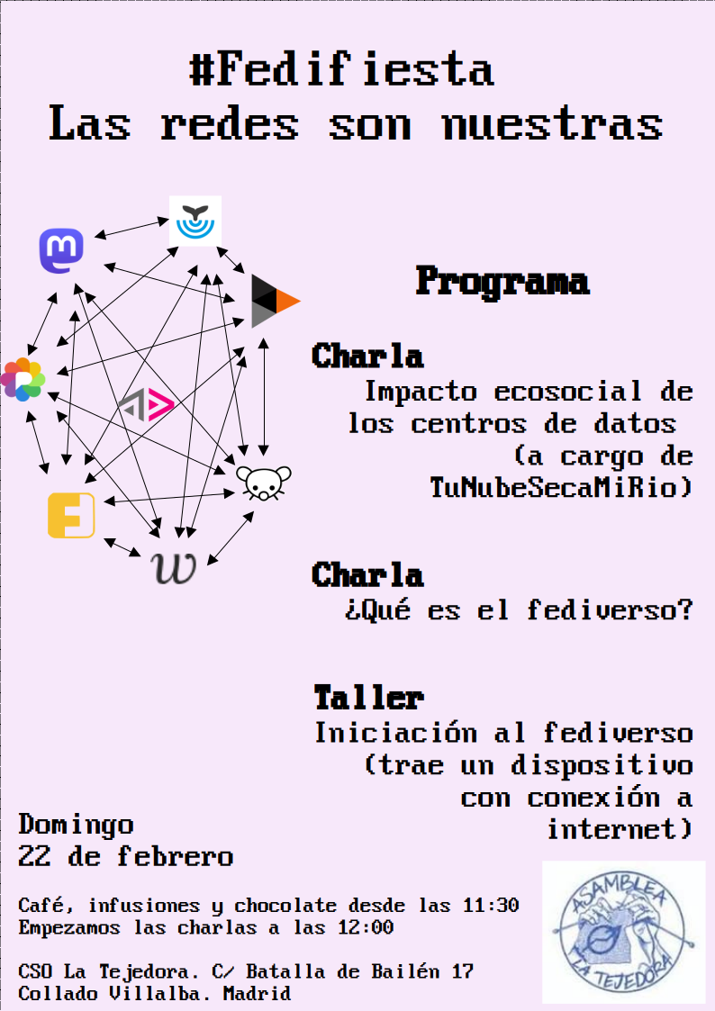 22 de Febrero – Fedifiesta Las redes son nuestras en Collado Villalba, Madrid