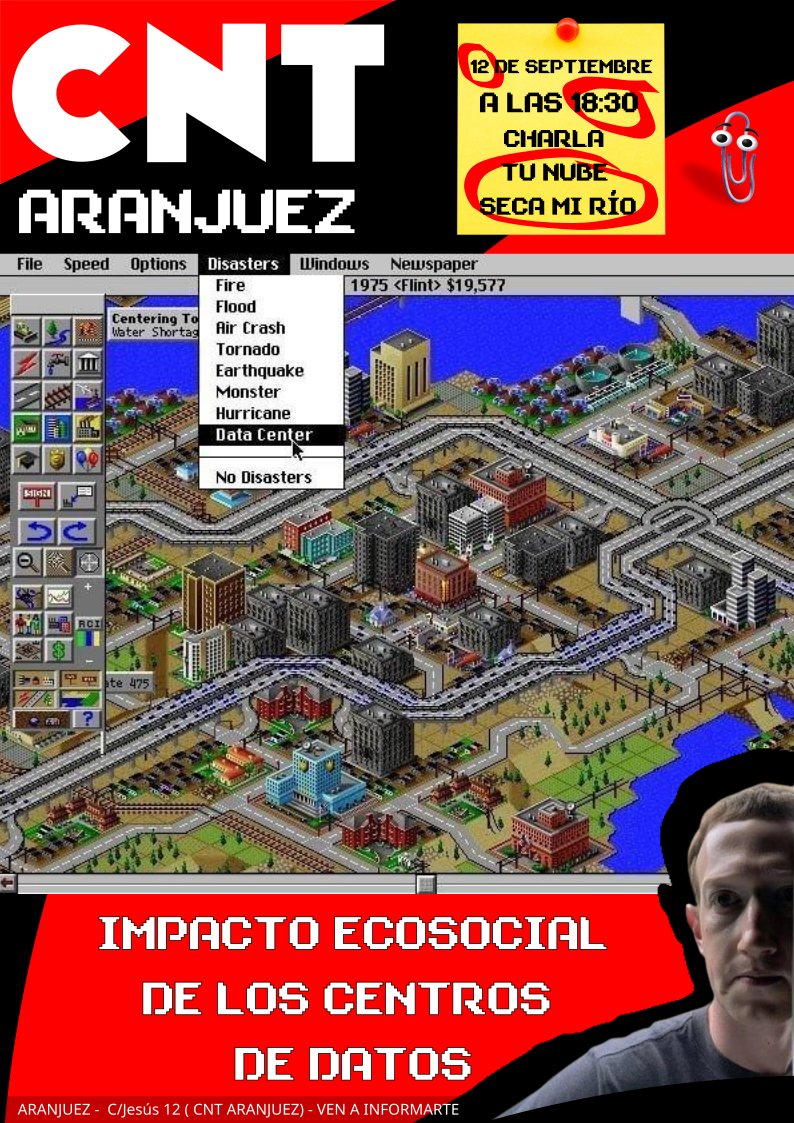 Charla en Aranjuez – Madrid – 12 de Septiembre – En el local de la CNT